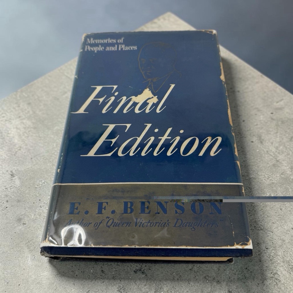 Final Edtion by E. F. BENSON - HCDJ 1st Edition Jacket